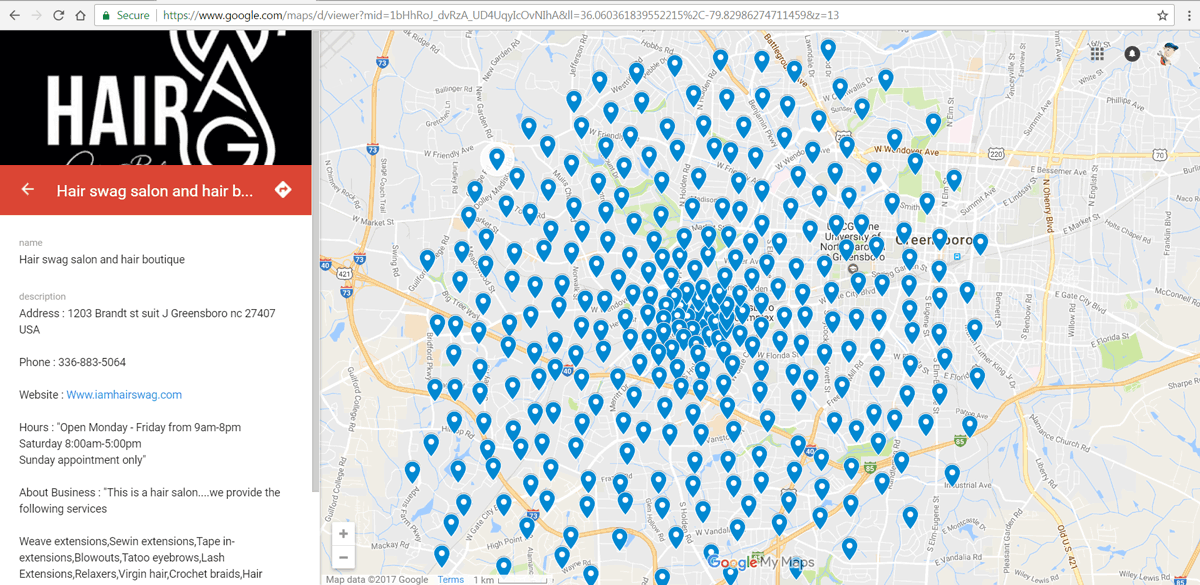 google map listing service